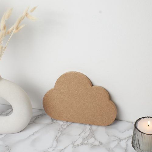 Décoration nuage en MDF à peindre ou à personnaliser pour chambre d'enfant ou intérieur